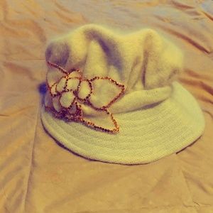 Lovely Cream Lady's Wool Hat